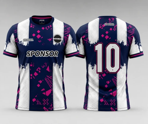 Custom Sublimation Round Neck T-Shirt | 100% Polyester Sports Jersey with Custom Logo