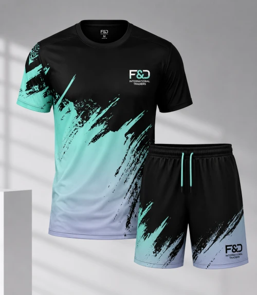 Custom Sublimation Sports T-Shirt & Shorts Set | 100% Polyester Micro Mesh