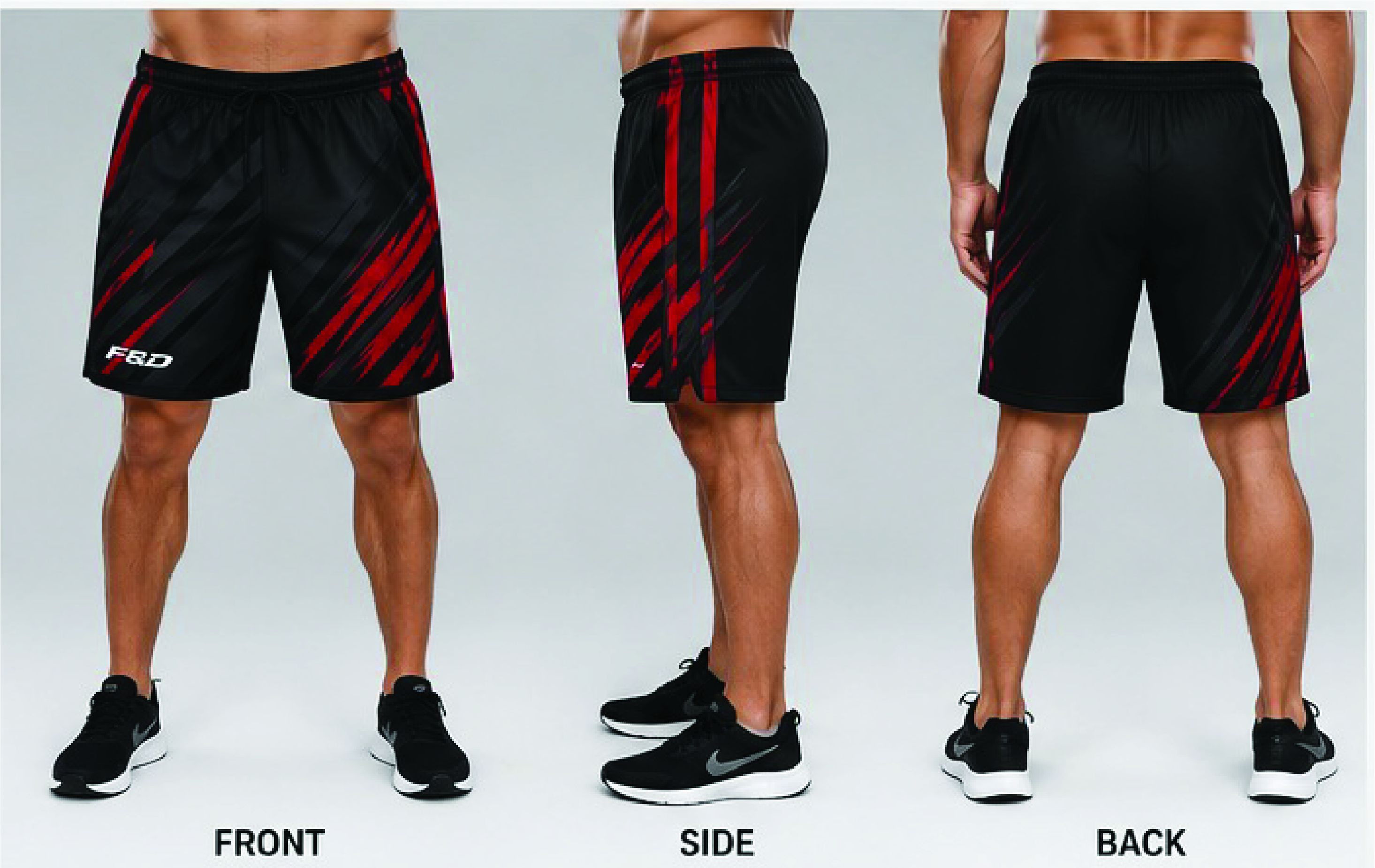 Custom Sublimation Sports Shorts | 100% Polyester Moisture-Wicking Athletic Training Shorts