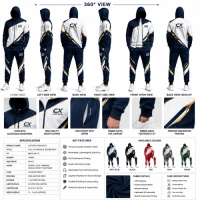 Custom Sublimation Hooded Tracksuit Set