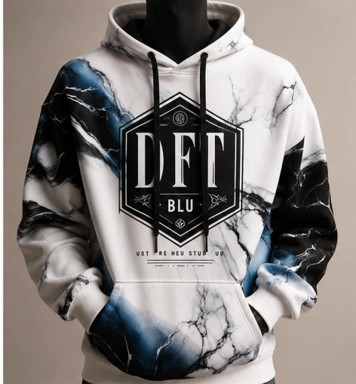 Premium Unisex All-Over Sublimation Graphic Hoodie – Custom Streetwear Pullover