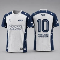 Custom Sublimation Round Neck T-Shirt | 100% Polyester Sports Jersey with Custom Logo