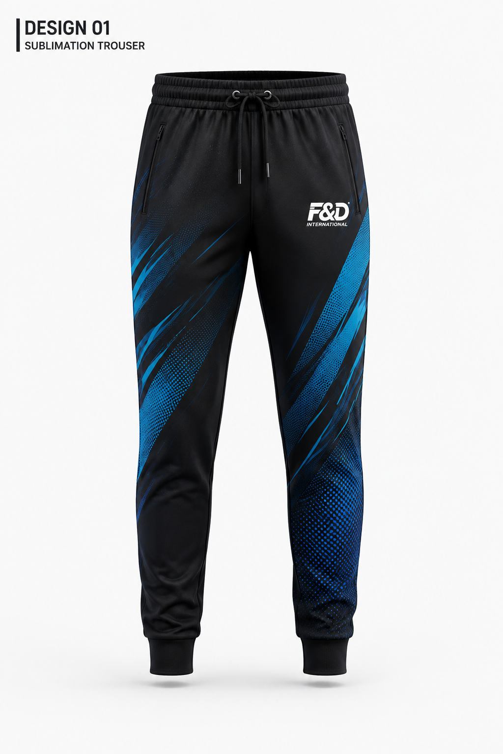 Custom Sublimation Sports Jogger Trousers | Premium Polyester Athletic Track Pants