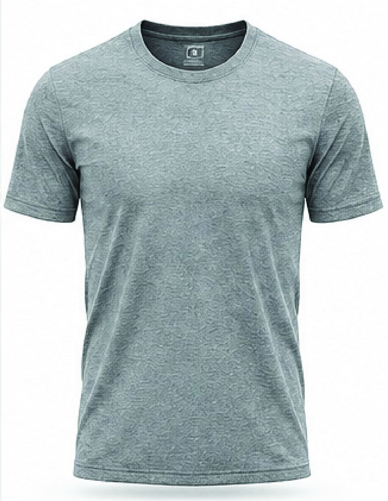 Custom Plain Round Neck T-Shirt – Short Sleeve