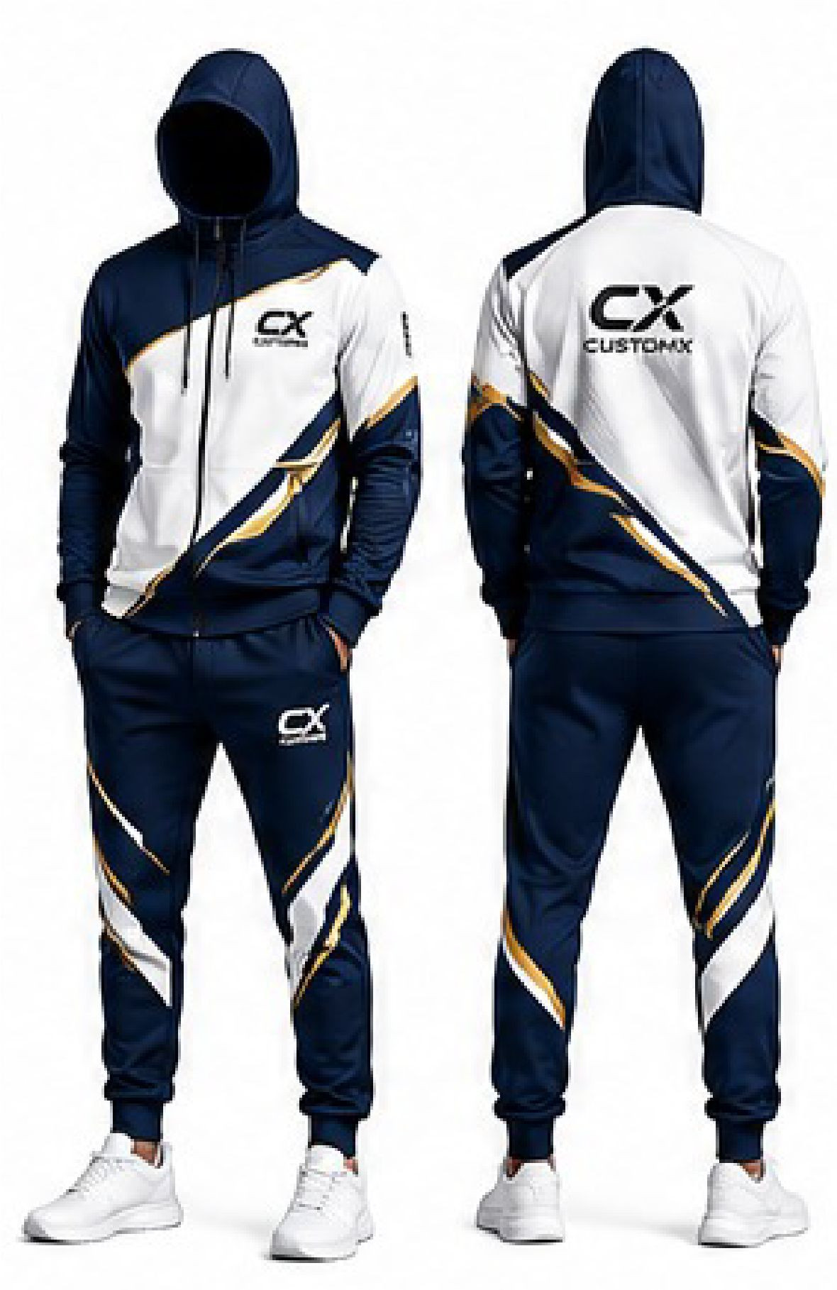 Custom Sublimation Hooded Tracksuit Set