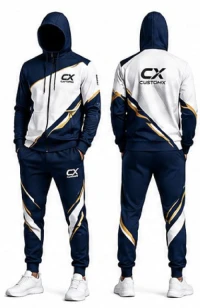 Custom Sublimation Hooded Tracksuit Set