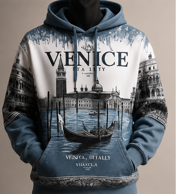 Premium Unisex All-Over Sublimation Graphic Hoodie – Custom Streetwear Pullover
